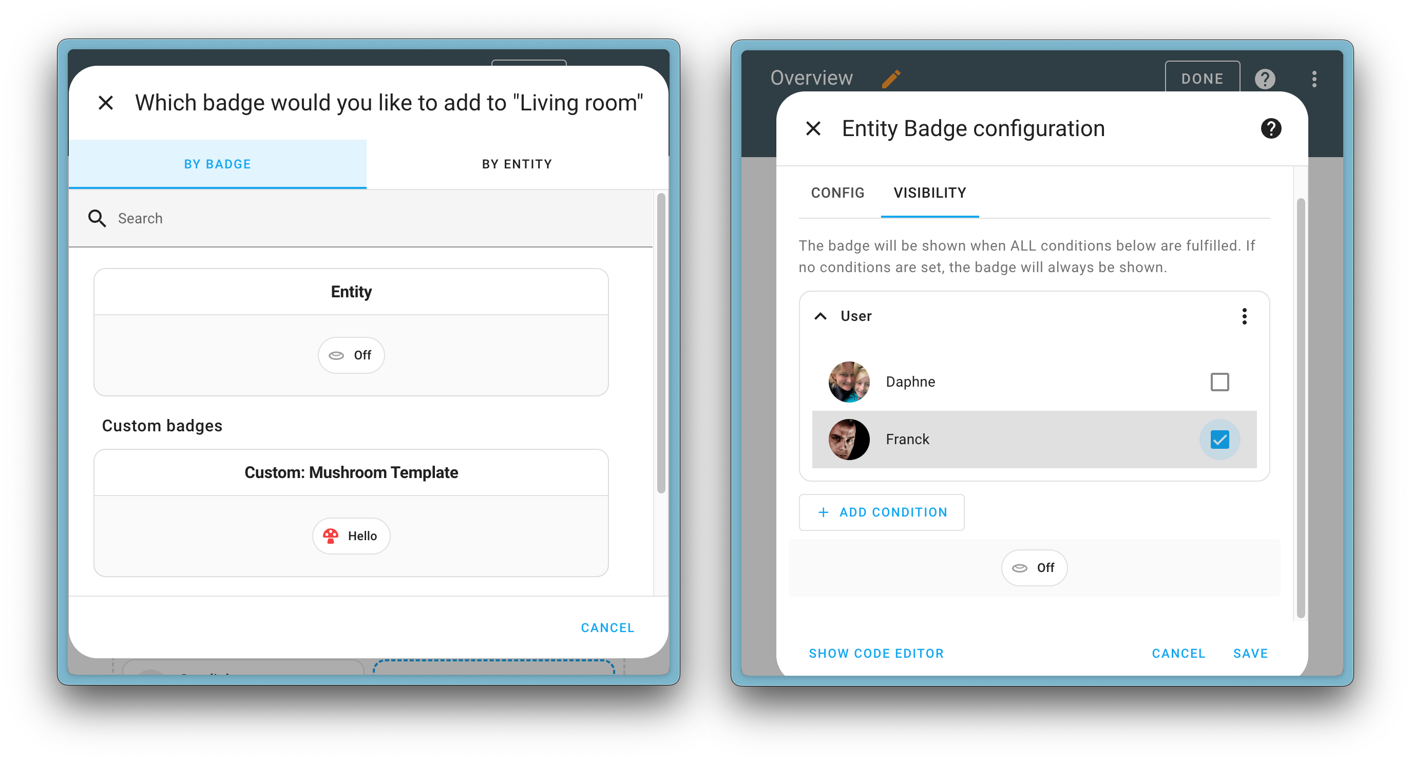 Modification possible de ces badges via l'UI, 2024-8.