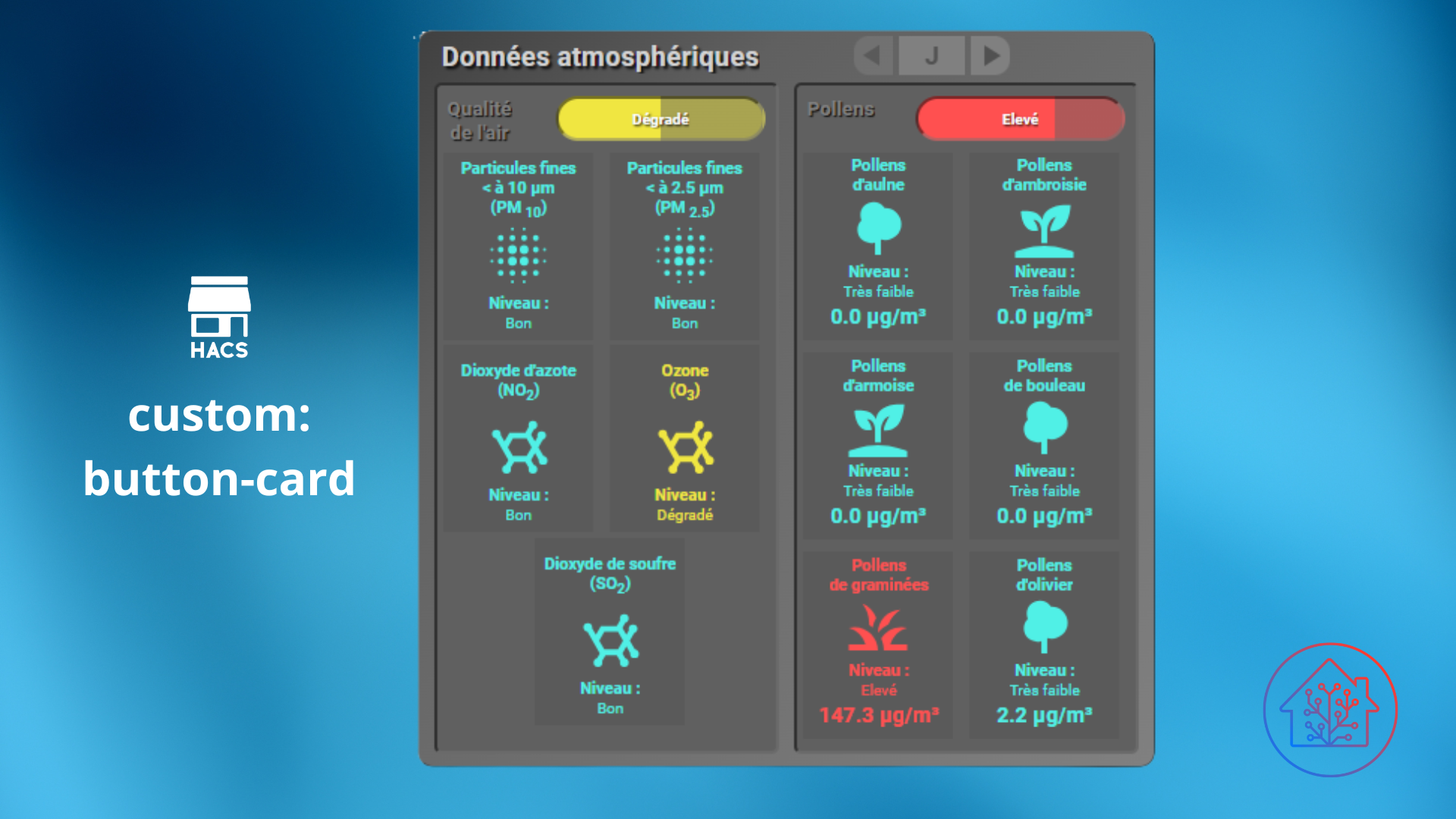 Aller plus loin avec la carte custom:button-card